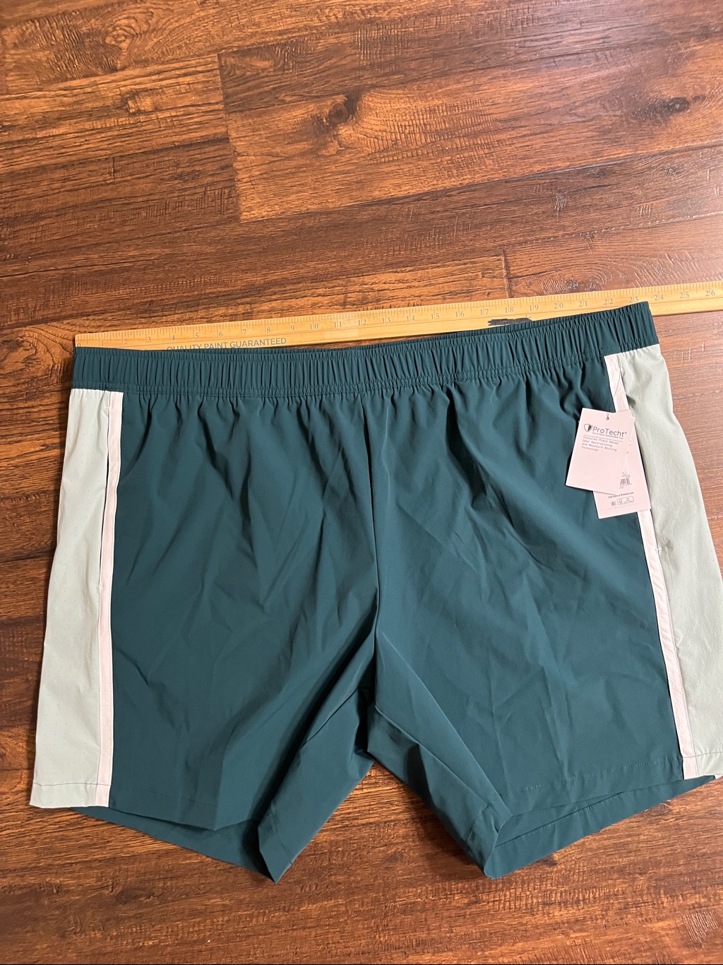 Athletic Works Men's Size 3xl (48-50) Green Performance Stretch Athletic Short — image 7 of 8